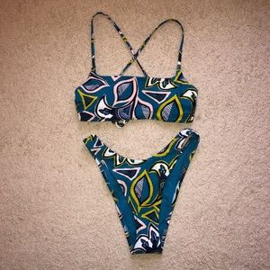 Aerie tropical bikini set
